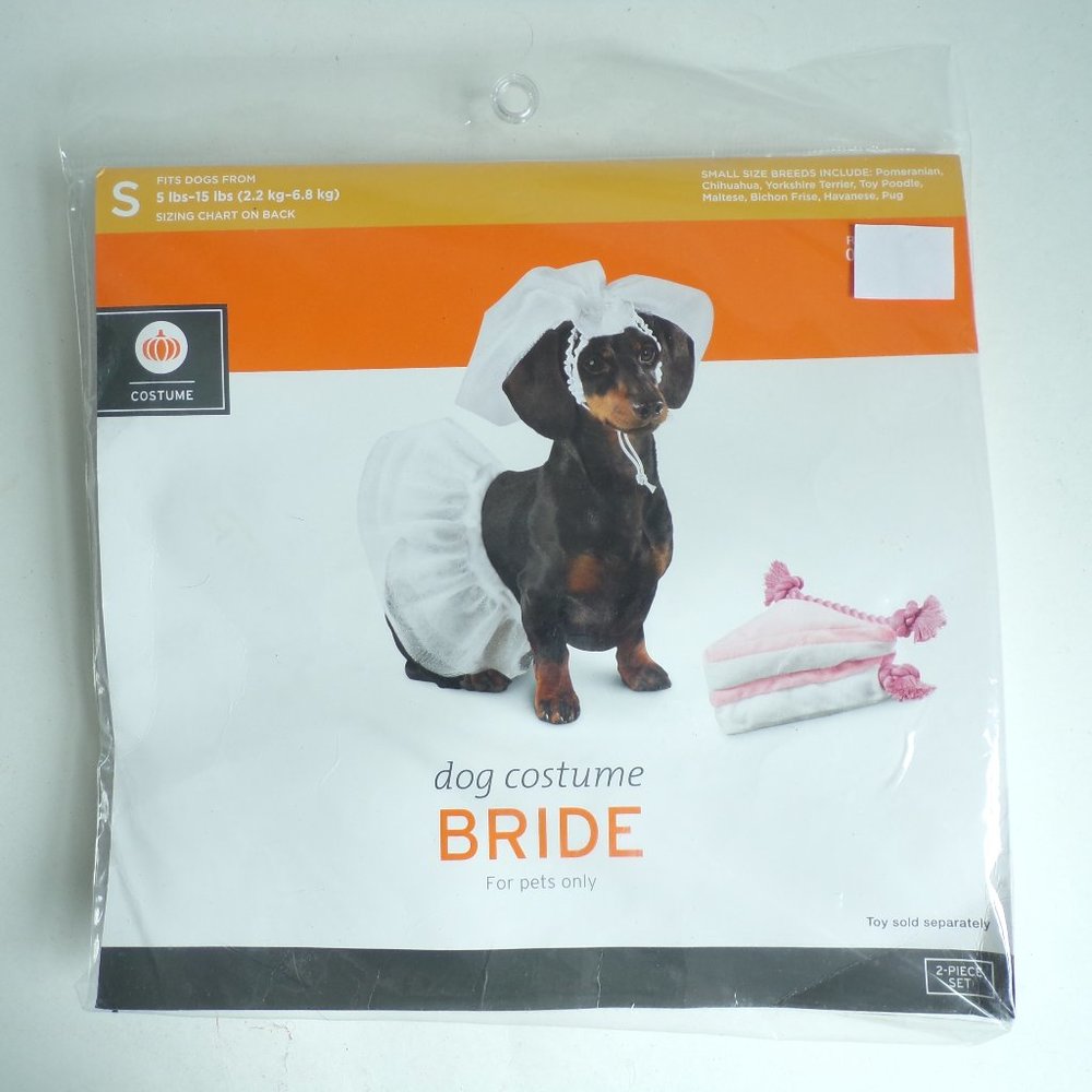 Dog Bride Halloween Costume Size Small 5 - 15 lbs